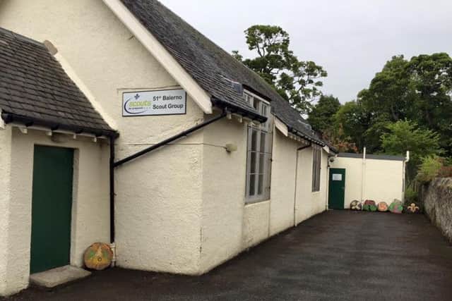 The scout hall in Balerno where the Scars first performed live. Picture: Balerno Scout Group