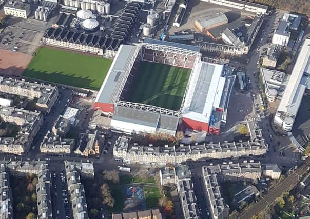 First look at the new main stand from the air. Picture; Lisa McDonald