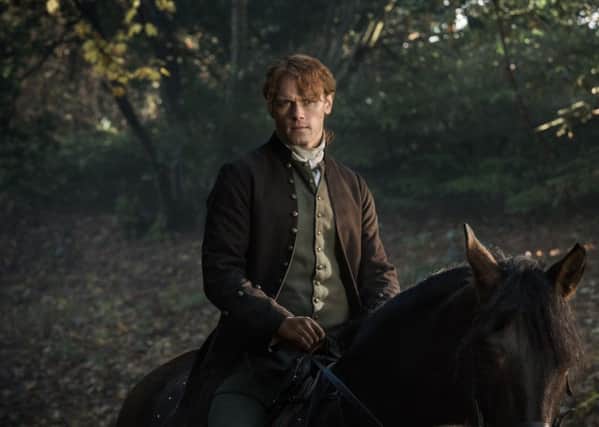 Outlander lead actor Sam Heughan, who plays Jamie Fraser. PIC: Sony Pictures Television 2017.