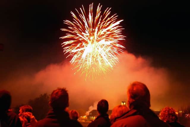 Fireworks displays will take place across Edinburgh and the Lothians