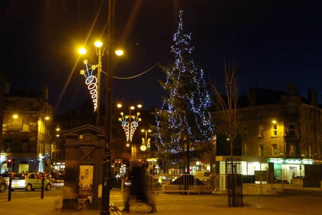 The Christmas tree at Tollcross. Picture: Greg Macvean