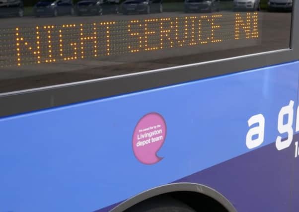More areas will be served by the First West Lothian Night Bus.