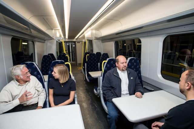 The new trains include more and larger tables. Picture: ScotRail