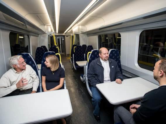 The new trains include more and larger tables. Picture: ScotRail