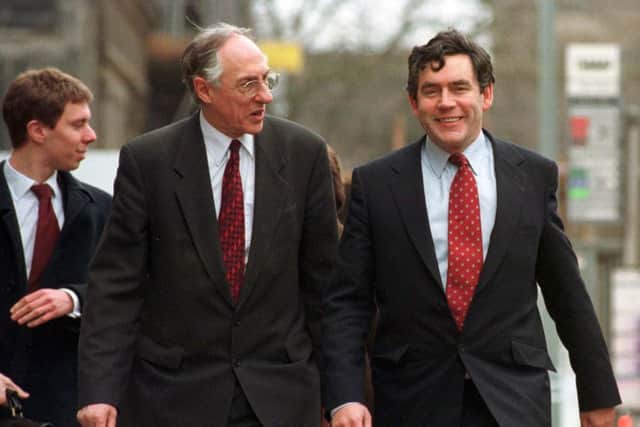 Gordon Brown and Donald Dewar. Picture: Contributed