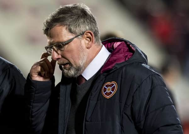 Craig Levein feels there was a handball and an offside in the lead-up to Partick's goal. Pic: SNS