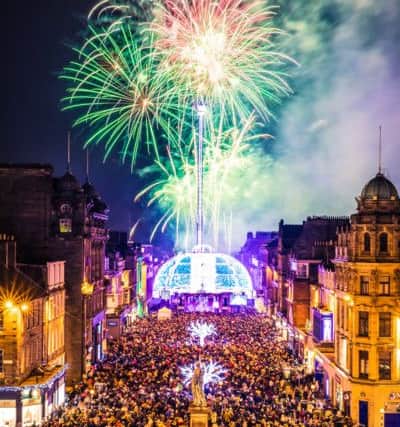 A 20,000-strong crowd gathered to watch the switching on of the Christmas lights. Picture: Contributed