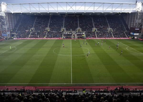 The new main stand at Tynecastle Park. Picture: SNS Group