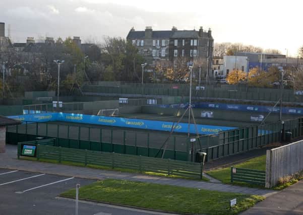 Five-a-side football pitches at the Pitz, Portobello. Picture: Alistair Linford