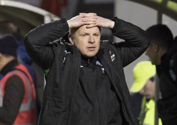 Neil Lennon feels the frustration at the SuperSeal Stadium