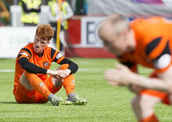 Dundee United were denied promotion in Simon Murrays last game prior to him joining Hibs