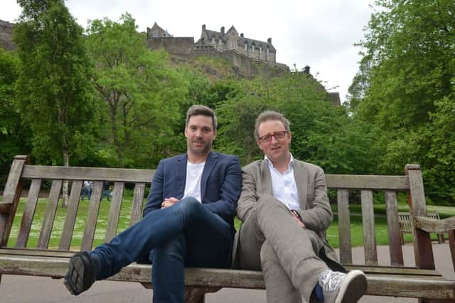 Ed Bartlam and Charlie Wood of Underbelly, who have taken over running Edinburgh's Hogmanay.