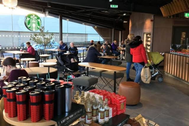 The new Starbucks has opened at Fort Kinnaird. Picture; contributed