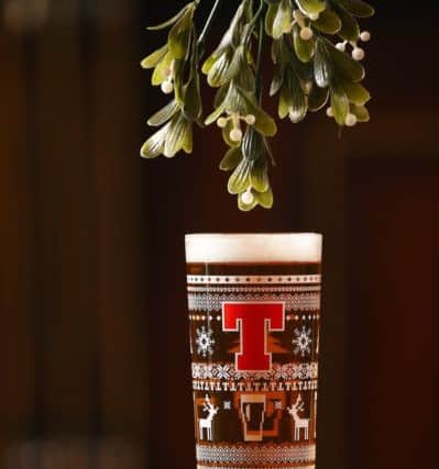 Tennent's Christmas Glass.  Picture; Andy Buchanan 2017