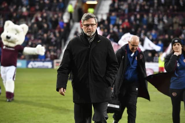 Craig Levein was disappointed with the 1-1 draw but pleased with his team's fighting spirit. Pic: SNS