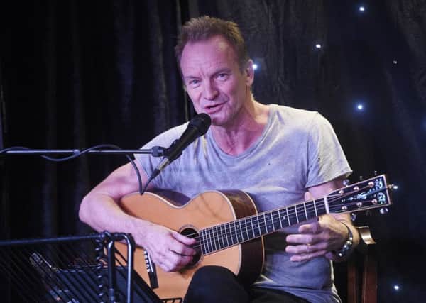 Sting promotes his musical The Last Ship at Leith Dockers Club, Edinburgh.  Picture: Greg Macvean