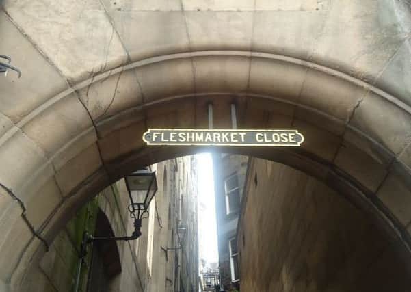 Fleshmarket Close in Edinburgh's Old Town