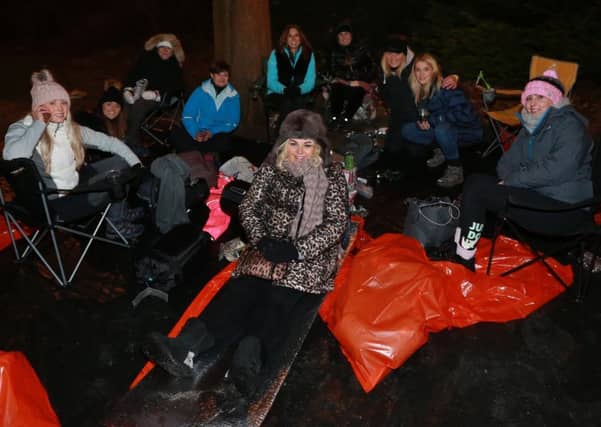 Fundraisers at Sleep in the Park.
Picture by Stewart Attwood