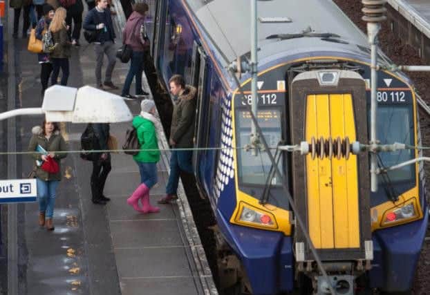 Two Class 380 trains will launch electric services on the Edinburgh-Glasgow main line. Picture: Toby Williams