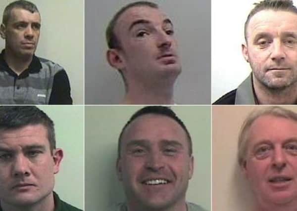 Clockwise from top left: Gerard Docherty, Steven McCardle, Francis Mulligan, David Sell, Barry O'Neill and Martyn Fitzsimmons.

A cocaine gang kidnapped and brutally tortured a man over money they thought he owed them, a court has been told.
