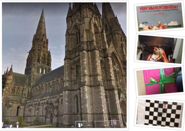 The Christmas presents were left outside St Mary's Cathedral