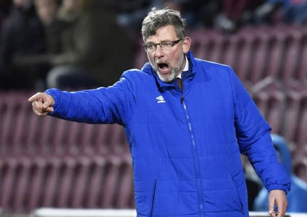 Craig Levein took heart from his team's performance. Pic: SNS
