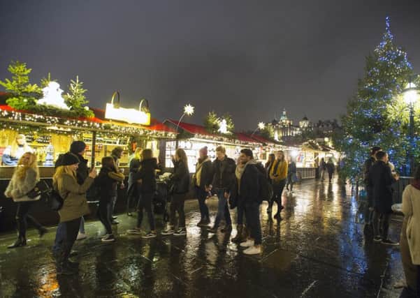 Edinburgh's Christmas market. Picture: TSPL