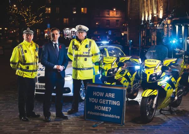 Justice Secretary Michael Matheson launched the Festive Drink Drive campaign with Deputy Chief Constable Iain Livingstone and Chief Superintendent Stewart Carle. 



Picture by Chris James
