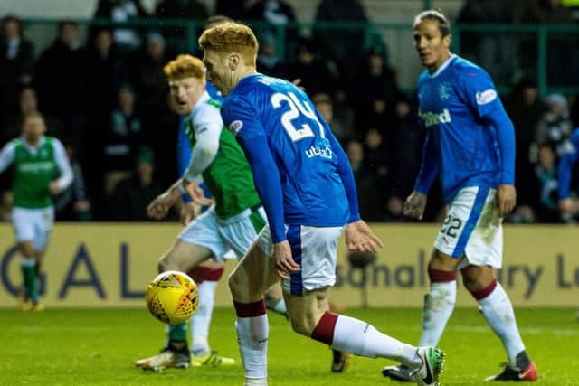 Rangers' David Bates clearly handled in the box