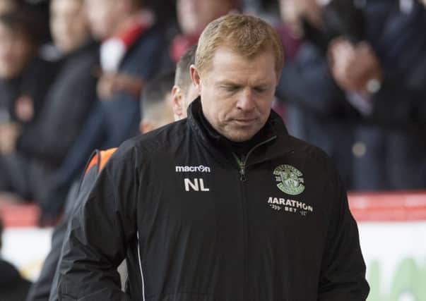 Hibernian head coach Neill Lennon questioned his players character. Picture: SNS/Craig Foy