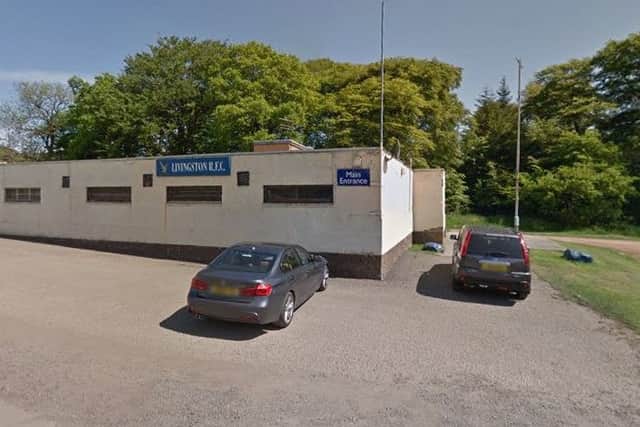 The theft took place at Livingston rugby club