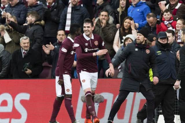 Kyle Lafferty tweeted his joy at beating Celtic. Pic: SNS