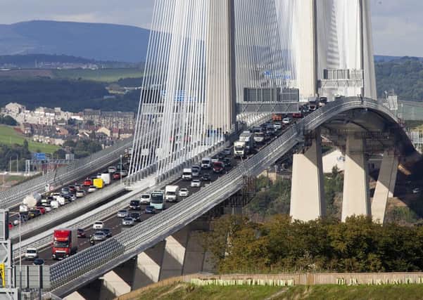 The speed limit on the Queensferry Crossing is to be raised from tomorrow. Picture: TSPL
