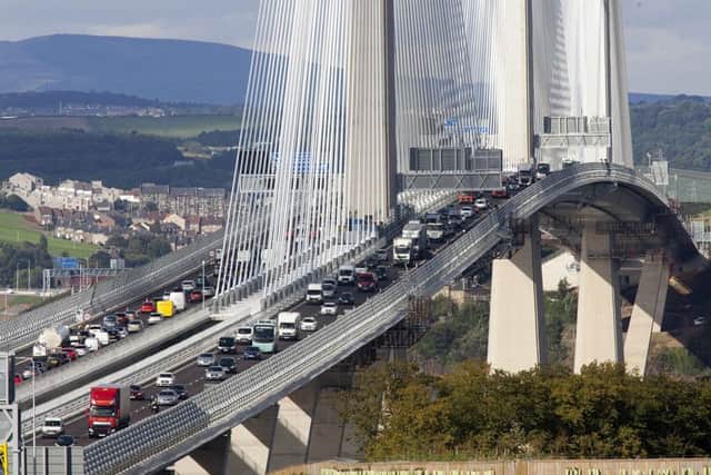The speed limit on the Queensferry Crossing is to be raised from tomorrow. Picture: TSPL