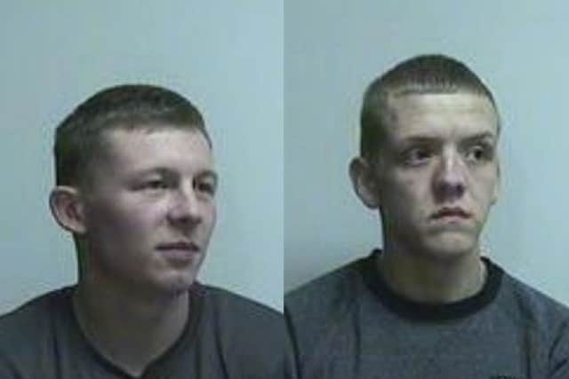 Marc Miller (left) and Connor Whalen (right) have been jailed after a boy was injured in a hit and run on Ferry Road