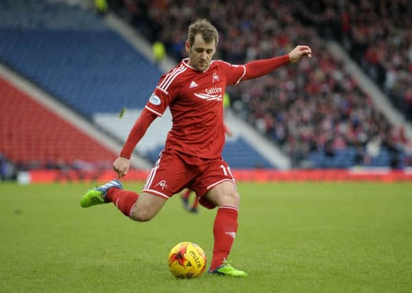 Niall McGinn in action for Aberdeen. Picture: John Devlin