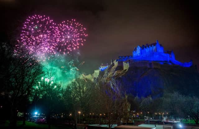 Last year's Hogmanay celebrations. Picture: Ian Georgeson