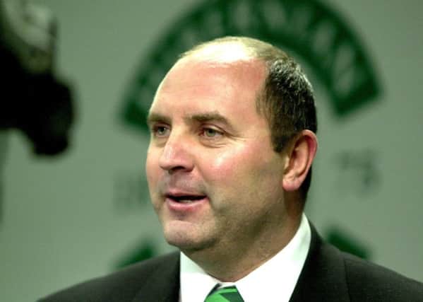 Bobby Williamson pictured in 2002 after taking the top job at Hibs. Picture: TSPL/Sean Bell