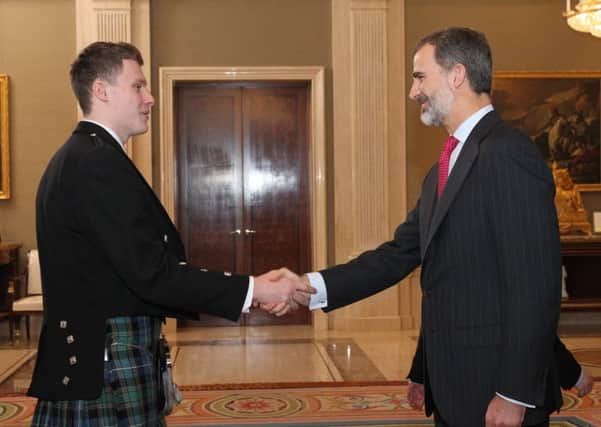 Jack Haynes meets King Felipe VI of Spain