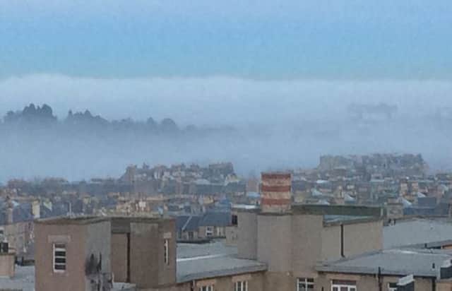 An image of the haar over north Edinburgh. Picture: TSPL