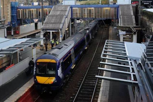 The train was travelling between Haymarket, pictured, and South Gyle. Picture: Ian Rutherford