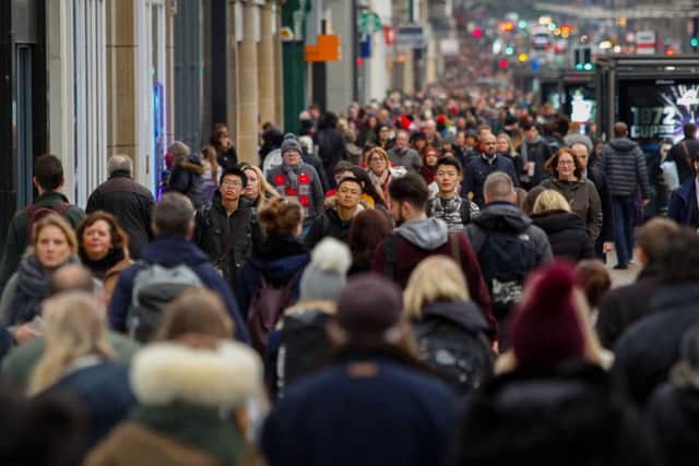 Shoppers on Princes St. Picture: TSPL
