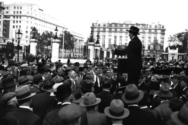 Leith has been a channel for debate across the years - just like London's Speakers' Corner. Picture: J. A. Hampton/Topical Press Agency/Getty Images