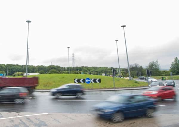 Sheriffhall Roundabout, City Bypass. Picture: Ian Georgeson