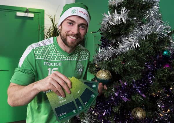 Lewis Stevenson and his Hibs team-mates have been given Christmas Day off by their head coach Neil Lennon. Pic: SNS