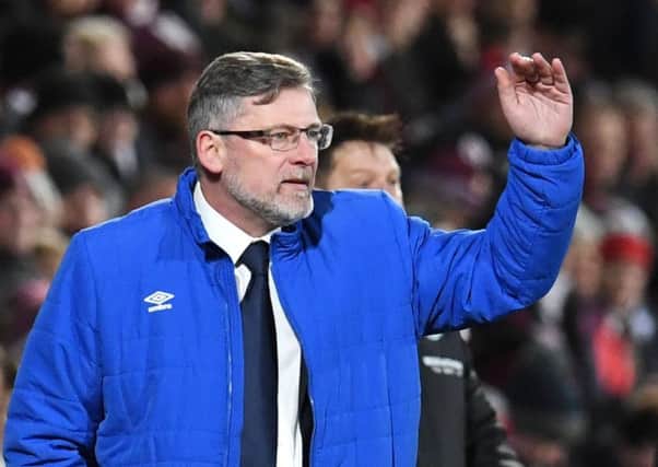 Craig Levein issues instructions from the touchline