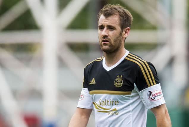 Niall McGinn, pictured playing for Aberdeen in 2015, has rejoined the club. Picture: SNS Group