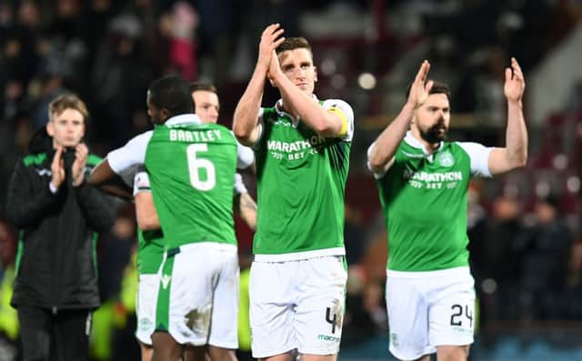Hibs host Kilmarnock and will hope to get three points from their final fixture of 2017. Picture: SNS Group