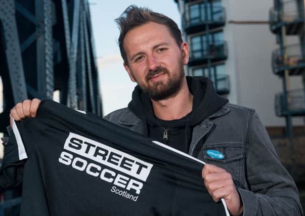 David Duke - the founder of Street Soccer -  who has been made MBE in the honours list
