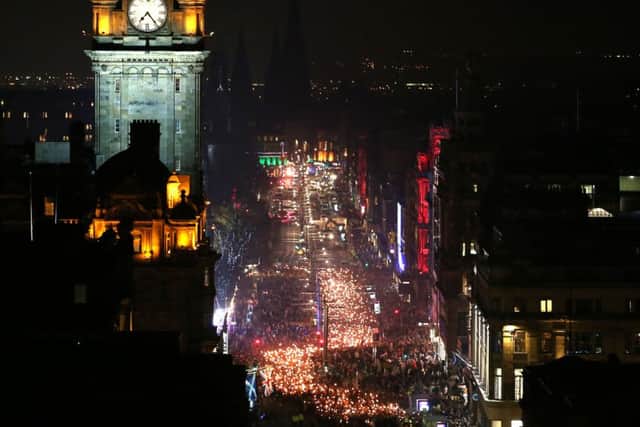 There are fears that Edinburgh's Hogmanay celebrations could be affected by Storm Dylan. Picture: Jane Barlow/PA Wire